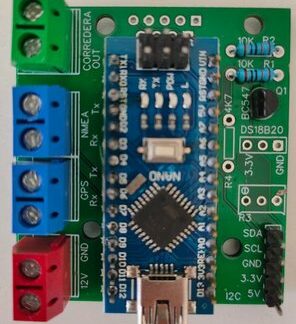 Placa sailoQ 1.3 montada con Arduino Nano y bornas